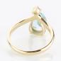 Preview: Damenring 585er Gold mit 3.39ct Topas und 0.10ct Brillant