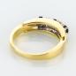 Preview: Vintage Ring (585er Gold) mit Saphiren und Brillanten