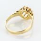 Preview: Retro Damenring (585er Gold) mit Diamant