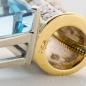 Preview: 18.0 Carat Aquamarine and 0.30 Carat Diamond Pendant in 18k Multicolor Gold