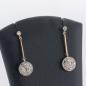 Preview: Ohrringe aus 585er Gelbgold mit Brillanten und Diamantrosen