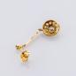 Preview: Ohrringe aus 585er Gelbgold mit Brillanten und Diamantrosen
