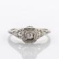 Preview: Art Deco Ring aus 585er Weißgold mit Brillant