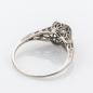 Preview: Art Deco Ring aus 585er Weißgold mit Brillant