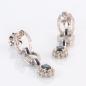 Preview: Earrings 14k gold with 0.40ct sapphires and 0.86ct diamonds