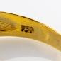 Preview: Vintage Ring aus 750er Gold mit 1.50ct Blautopas und 0.28ct Brillanten