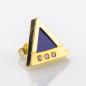Preview: 14k gold earstuds with lapis lazuli and 0.12ct diamonds