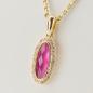 Preview: 14k gold pendant with a 1.42ct ruby and 0.30ct diamonds