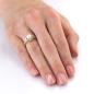 Preview: Vintage Ring aus 585er Gold mit Perle und Brillanten