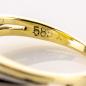 Preview: Vintage Ring aus 585er Gold mit Perle und Brillanten