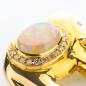 Preview: 18k gold brooch with an opal and diamonds