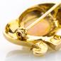 Preview: 18k gold brooch with an opal and diamonds