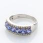 Preview: Ring aus 750er Weißgold mit 1.0ct Tansaniten und 0.26ct Brillanten
