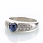 Preview: Vintage Ring aus 750er Gold mit 0.50ct Saphir und 0.28ct Diamanten
