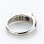 Preview: Vintage Ring aus 750er Gold mit 0.50ct Saphir und 0.28ct Diamanten