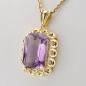 Preview: 14k gold pendant with amethyst