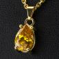 Preview: 14k gold pendant with a 2.14ct yellow diamond