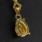 Preview: 14k gold pendant with a 2.14ct yellow diamond