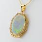 Preview: Anhänger aus 750er Gold mit Opal und 2.0ct Brillanten