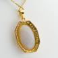 Preview: Anhänger aus 750er Gold mit Opal und 2.0ct Brillanten