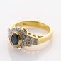 Preview: Vintage Ring mit 0.30ct Saphir und 0.20ct Brillanten