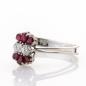 Preview: Vintage Ring aus 750er Gold mit 0.50ct Rubinen und 0.30ct Brillanten