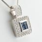Preview: Anhänger aus 750er Gold mit  0.40ct Saphiren und 1.0ct Diamanten
