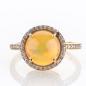Preview: Ring 750er Gold mit Opal und 0.50ct Brillanten
