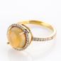 Preview: Ring 750er Gold mit Opal und 0.50ct Brillanten