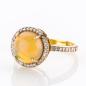 Preview: Ring 750er Gold mit Opal und 0.50ct Brillanten