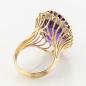 Preview: Ladies ring 18k gold with an 15.0ct amethyst and 1.30ct diamonds