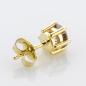 Preview: 14k gold ear studs with 1.90ct diamonds