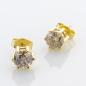 Preview: 14k gold ear studs with 1.90ct diamonds