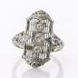 Preview: Art Deco Ring aus 750er Weißgold mit 0.20ct Brillanten