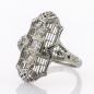 Preview: Art Deco Ring aus 750er Weißgold mit 0.20ct Brillanten