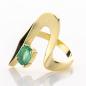 Preview: Ring aus 585er Gold mit einem 0.76ct Smaragd