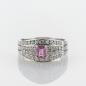 Preview: Ring in Platin mit 0.30ct Rubin und 0.60 ct Brillanten