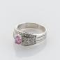 Preview: Ring in Platin mit 0.30ct Rubin und 0.60 ct Brillanten