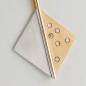 Preview: Modern 14k gold pendant with 0.13ct diamonds