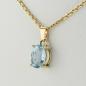 Preview: Pendant with 1.66ct Aquamarine in 14k Yellow Gold