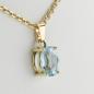 Preview: Pendant with 1.66ct Aquamarine in 14k Yellow Gold