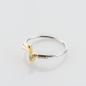 Preview: Ring mit 0.04 ct Brillant in 950er Platin & 750er Gelbgold