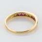 Preview: Vintage Ring aus 750er Gold mit Rubinen und 0.12ct Brillanten
