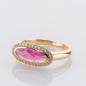 Preview: 1.0ct Ruby and 0.30ct Diamond Ring in 14K Yellow Gold