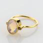 Preview: 18k gold ring with an opal and 0.04ct diamonds