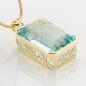 Preview: 14k gold pendant with an 45.22ct aquamarine
