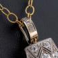 Preview: Art Deco Anhänger (Platin) mit Diamanten