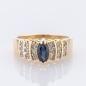 Preview: Ring aus 585er Gelbgold mit 0.30ct Saphir und 0.30ct Diamanten