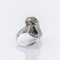 Preview: Ring aus 585er Weißgold mit Onyx und 0.05ct Diamant