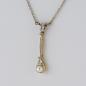 Preview: Collier aus 585er und 750er Gold mit Perle und 0.03ct Diamanten